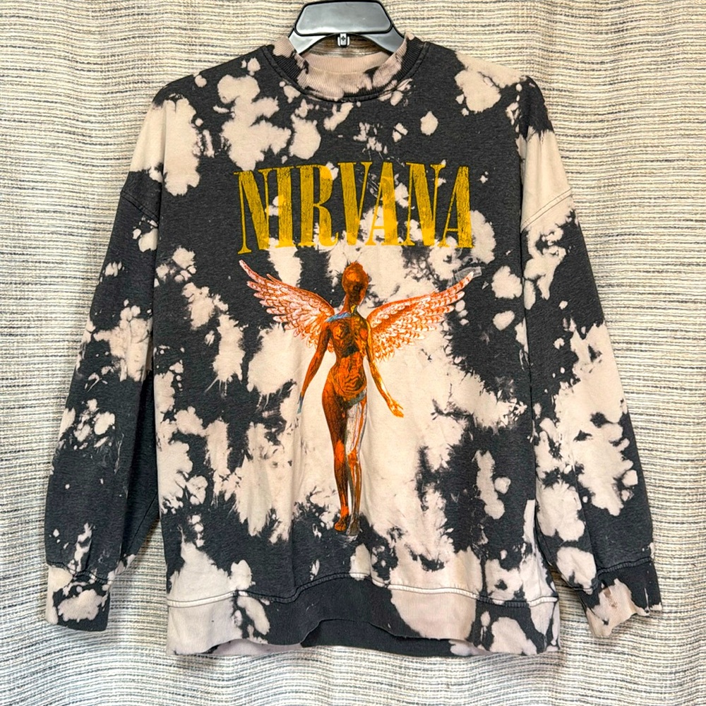 Nirvana In Utero (very) roomy light weight Crew Sweatshirt - excellent condition